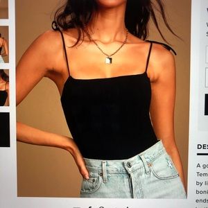 Lulus tempting time black tie-strap cropped cami